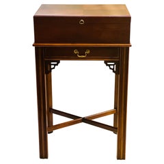 Vintage Lane Chippendale Style Mahogany Humidor on Stand