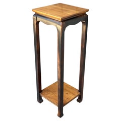 Vintage Lane Furniture Asian Inspired Walnut Finish Pedestal / Plant Stand