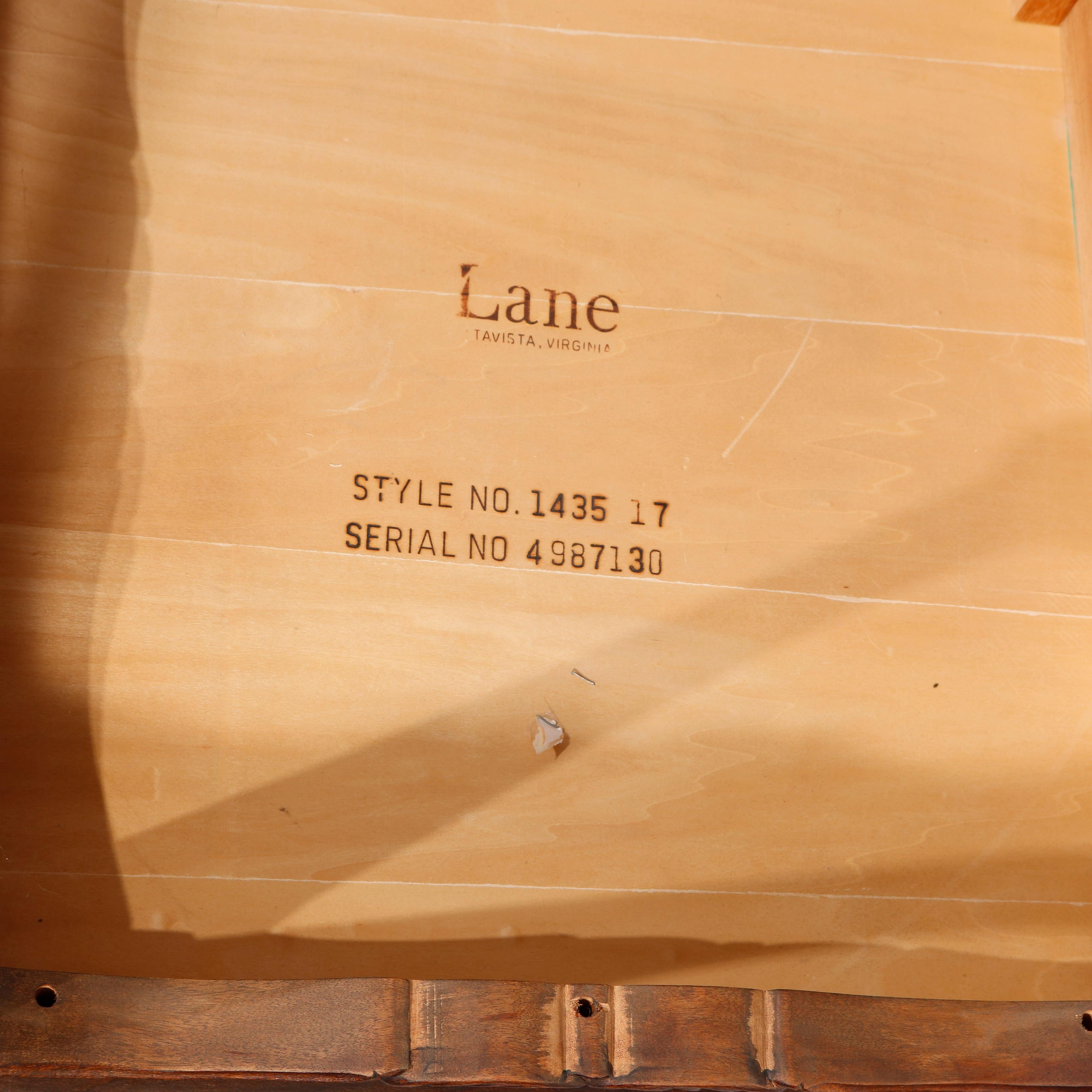 Lane Furniture Co. Chippendale Style Carved Mahogany Side Table, 20th Century 6