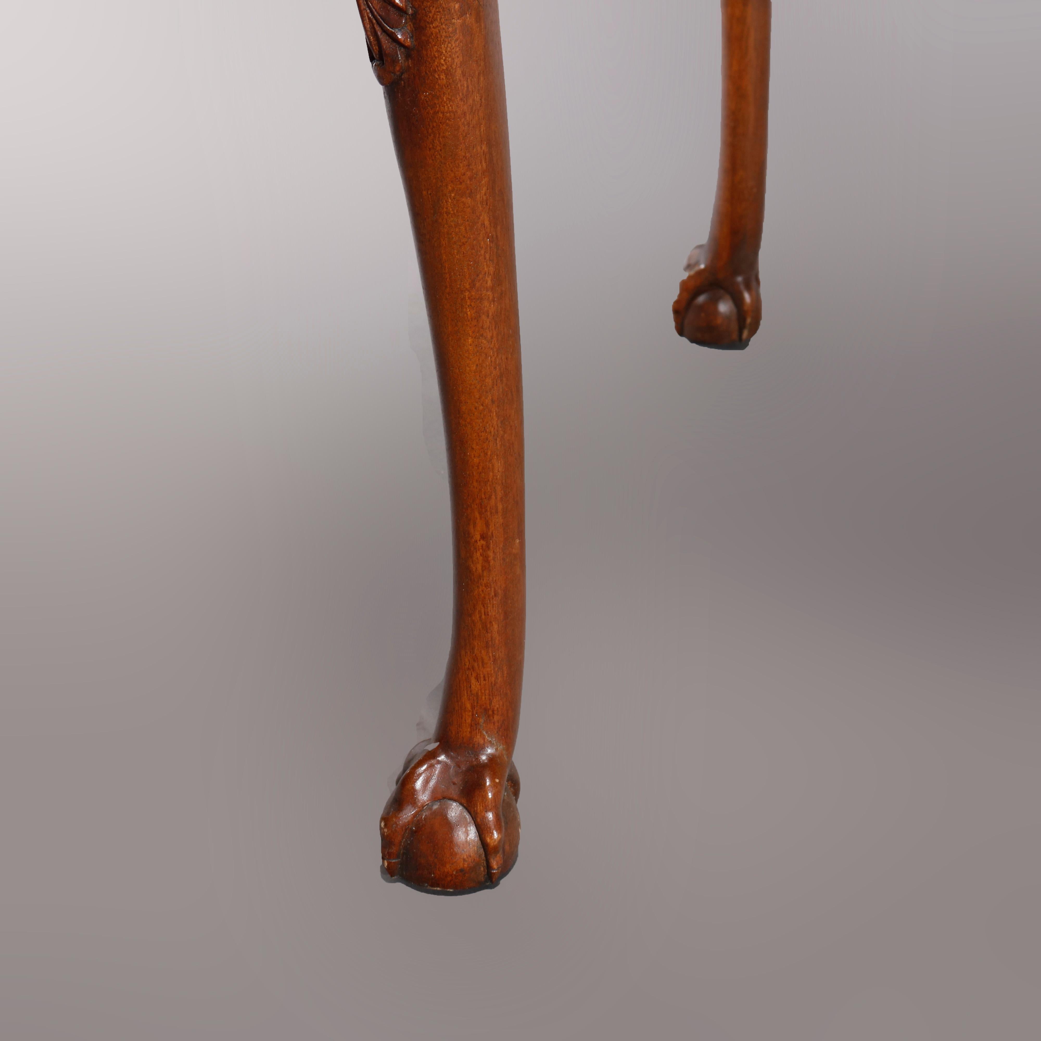 Lane Furniture Co. Chippendale Style Carved Mahogany Side Table, 20th Century 7
