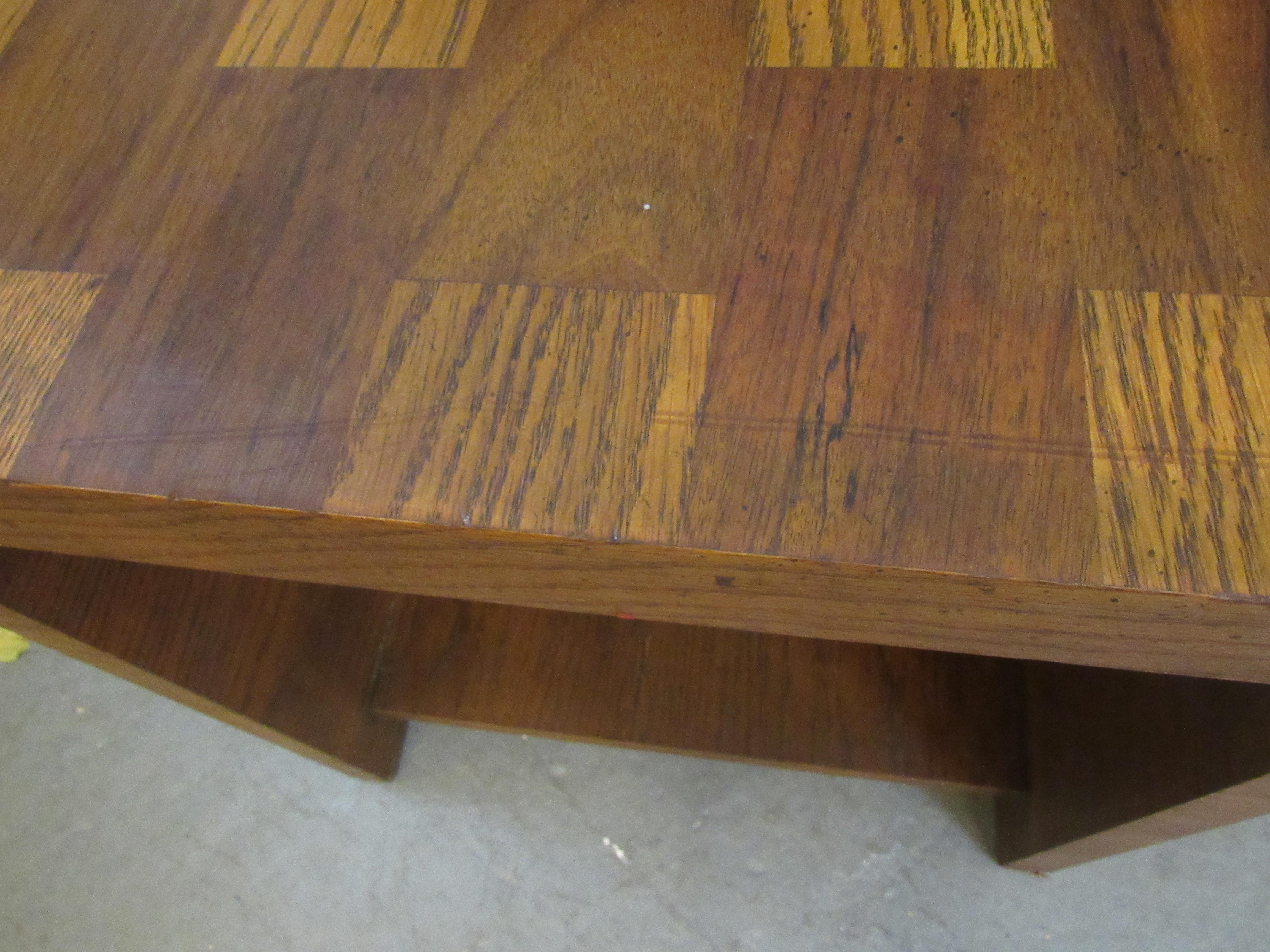 Table d'extrémité de boucherie en chêne vintage Lane Furniture en vente 4