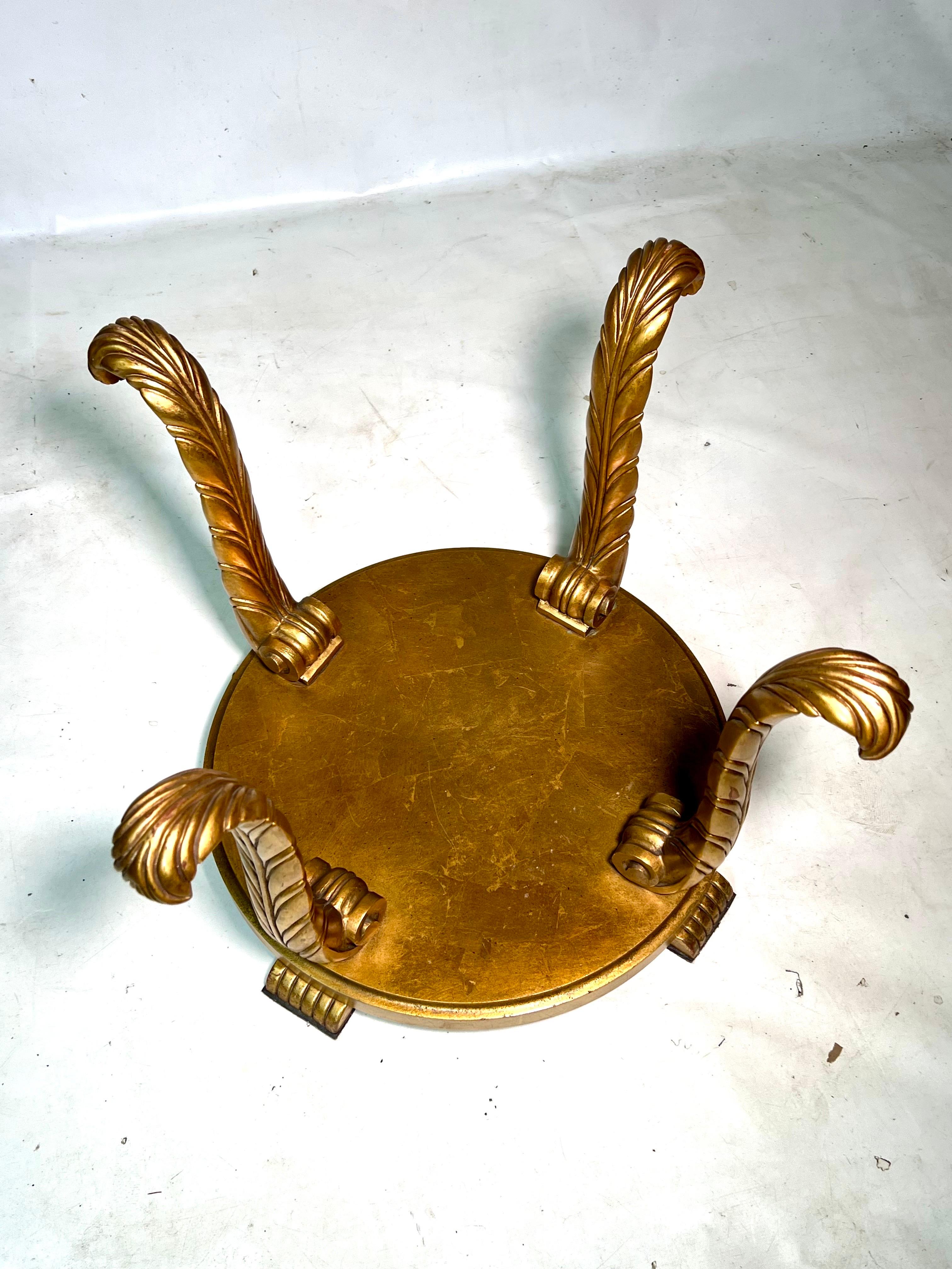 Vintage Lane Hollywood Regency Gold Coffee Table / Side Table en vente 4