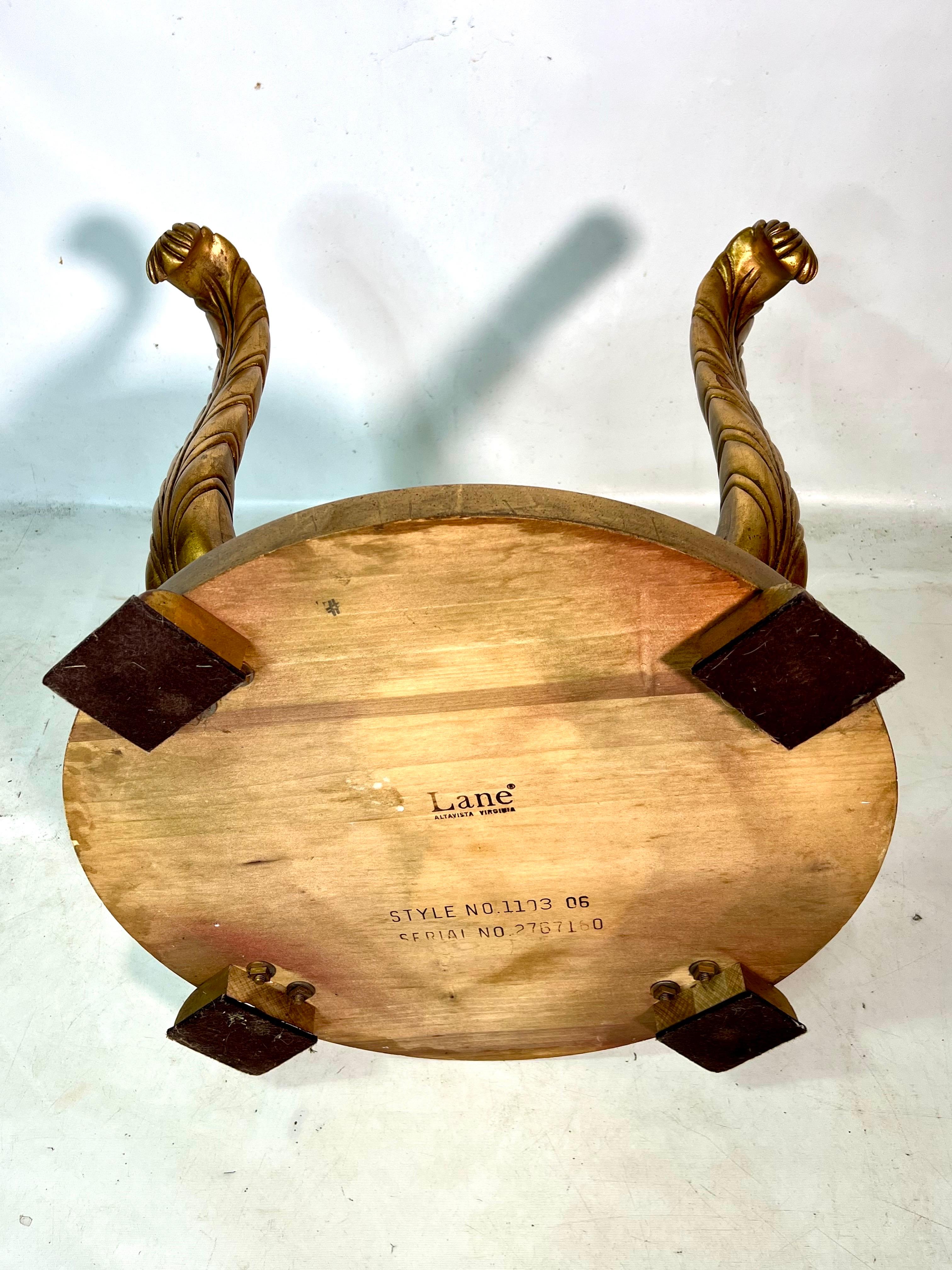 Vintage Lane Hollywood Regency Gold Coffee Table / Side Table en vente 3