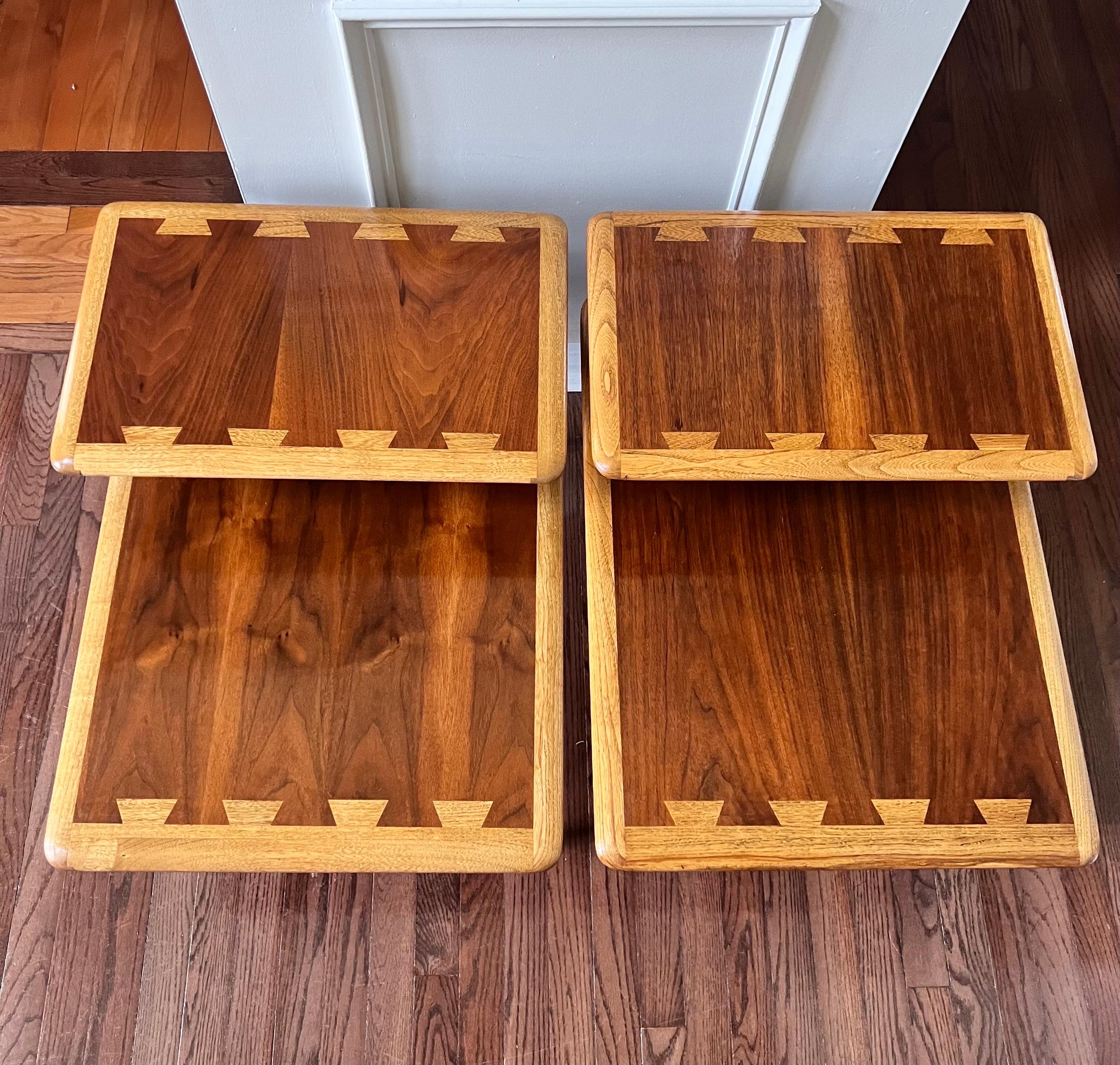 Vintage Lane Mid-Century End Tables, a Pair 1