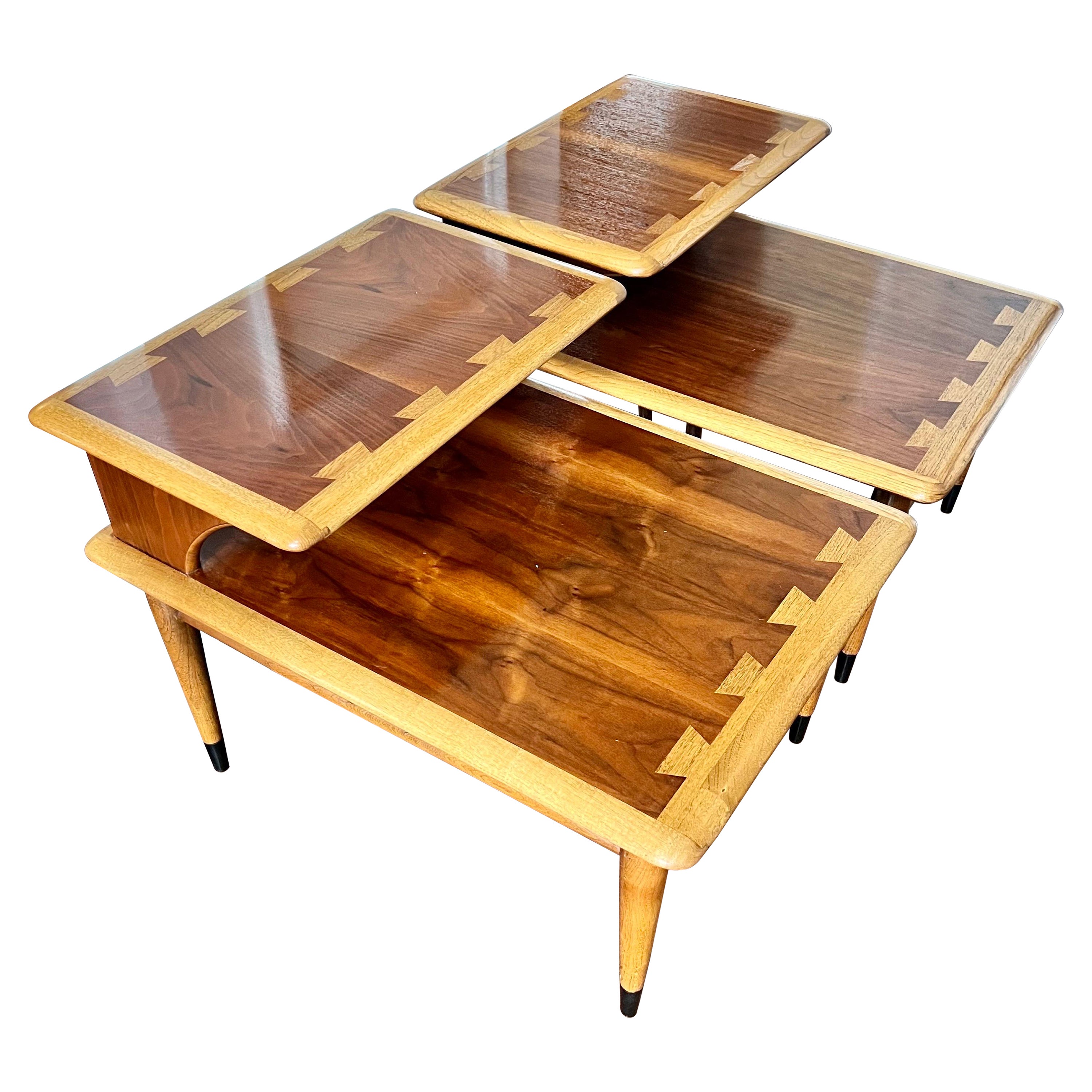 Vintage Lane Mid-Century End Tables, a Pair