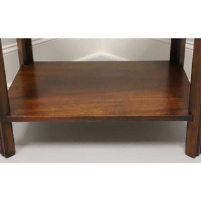 LANE Chippendale Style Inlaid Mahogany End Side Table 2