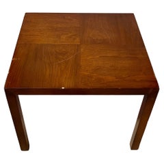 Vintage Lane Parsons Style End Table ... MCM Side Table, Wood Veneer