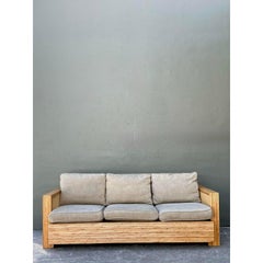 Vintage Lane Pencil Reed and Cane Sofa