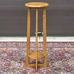 Vintage Lane Perception Plant Stand Pedestal With Low Shelf