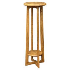 Vintage Lane Perception Plant Stand Pedestal With Low Shelf
