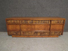 Vintage Lane "Pueblo" Brutalist Oak Sideboard