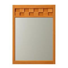 Vintage Lane “Staccato” Geometric Wood Frame Mirror