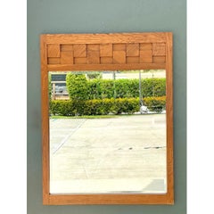 Vintage Lane “Staccato” Wood Mosaic Frame Mirror
