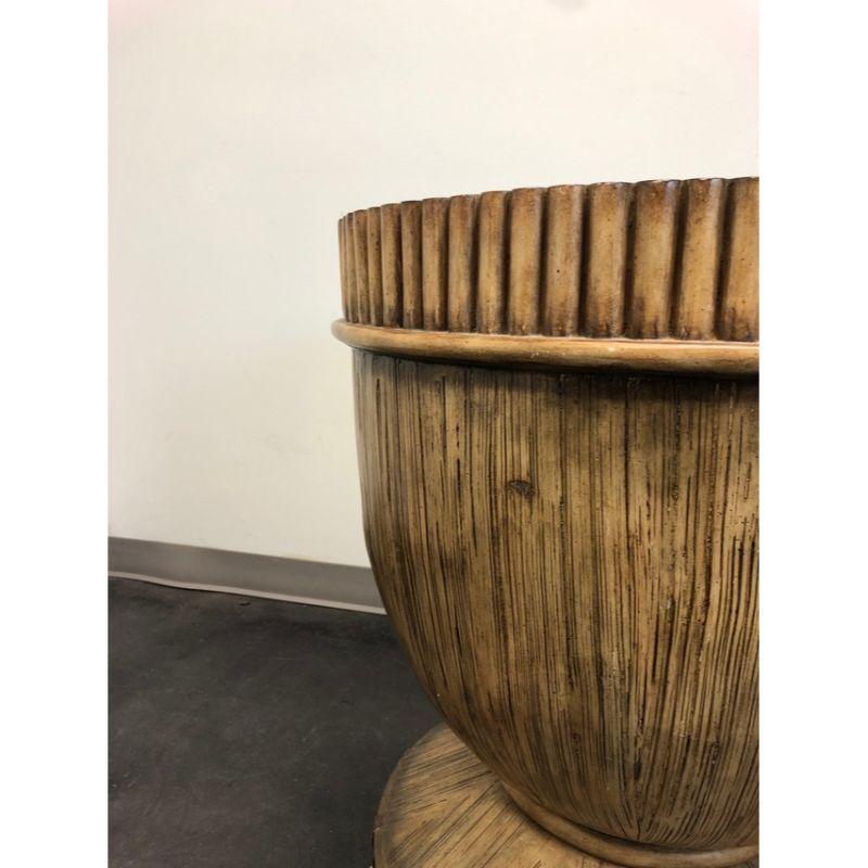 LANE VENTURE Faux Bamboo Round Table Base In Good Condition In Charlotte, NC