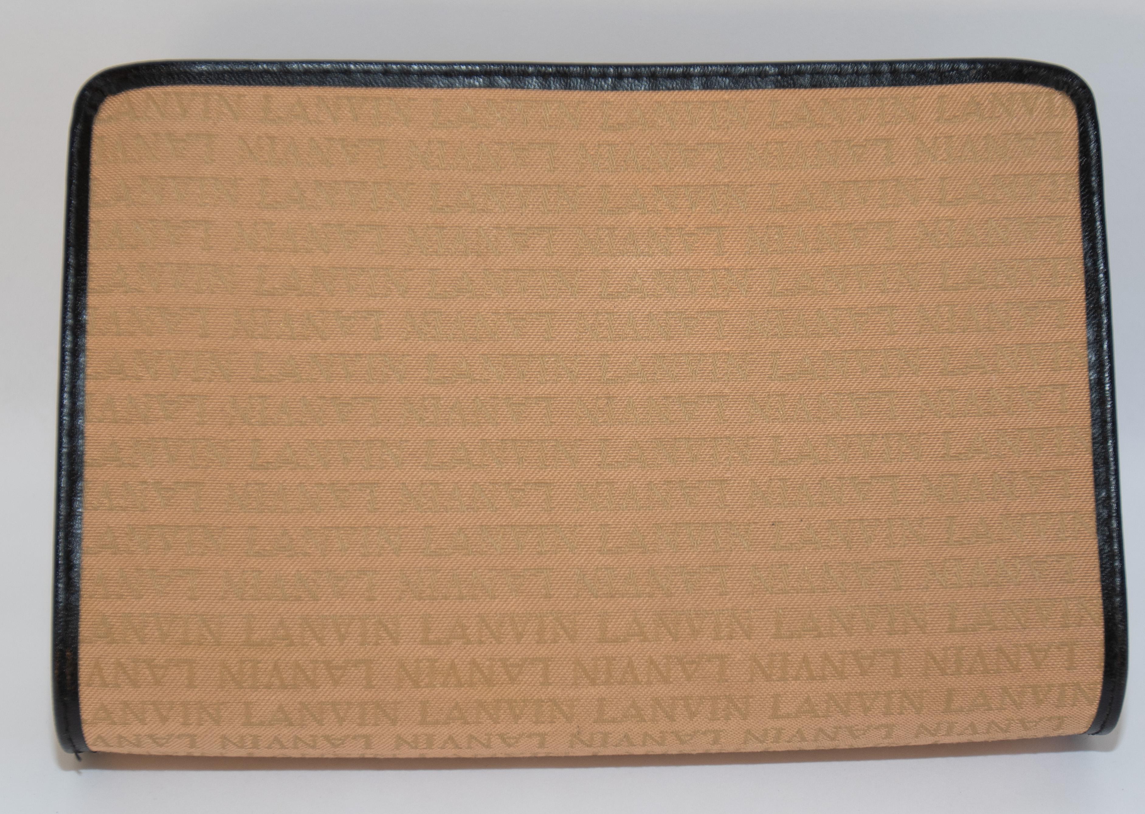 Lanvin Beige Baumwoll-Toilettentasche aus Baumwolle im Zustand „Gut“ im Angebot in North Hollywood, CA