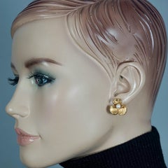 Vintage LANVIN PARIS Flower Pearl Earrings