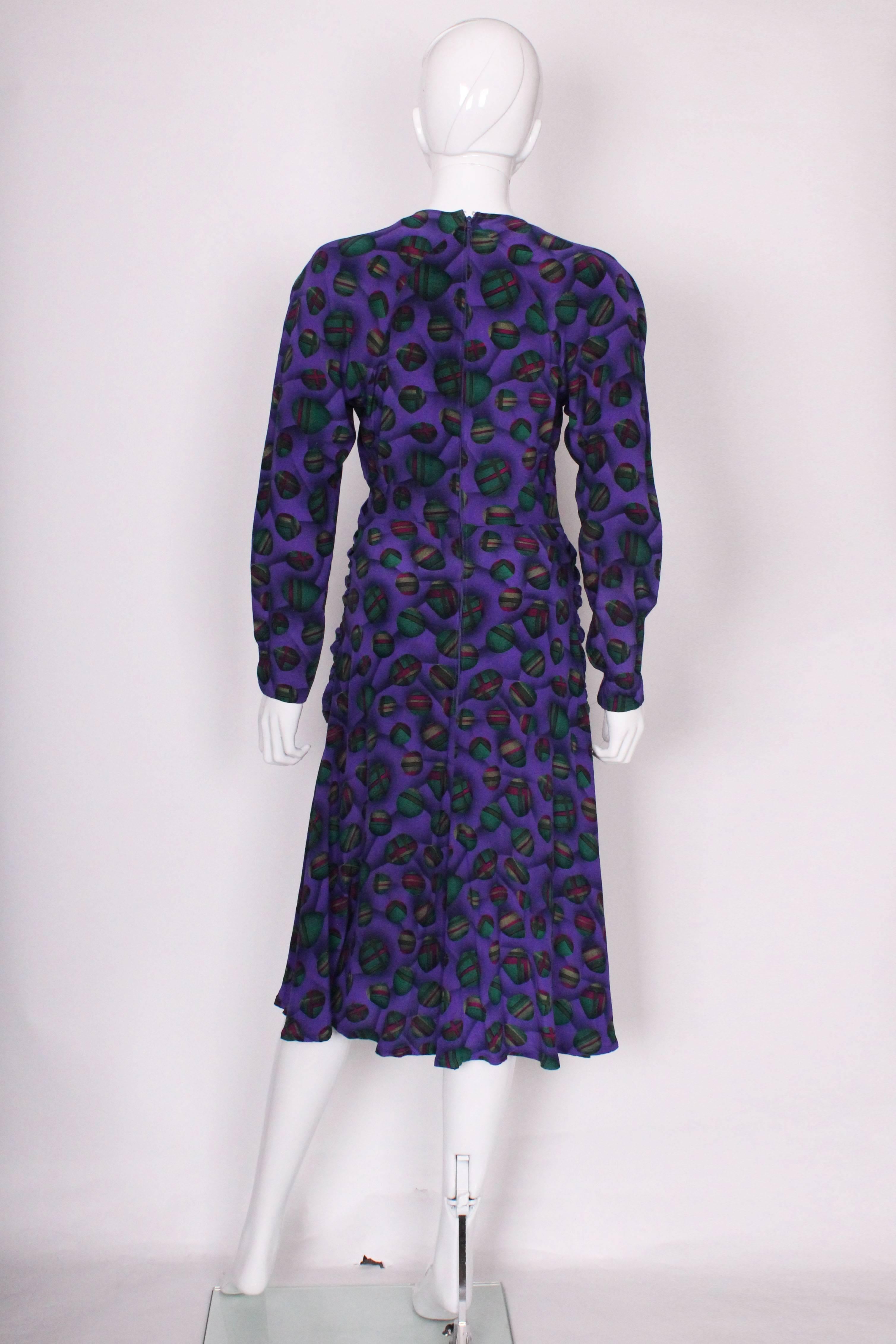 Lanvin Paris Seidenkleid im Vintage-Stil Damen im Angebot