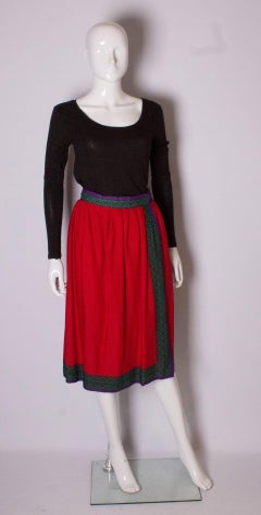 Vintage Lanvin Wrap Around Skirt