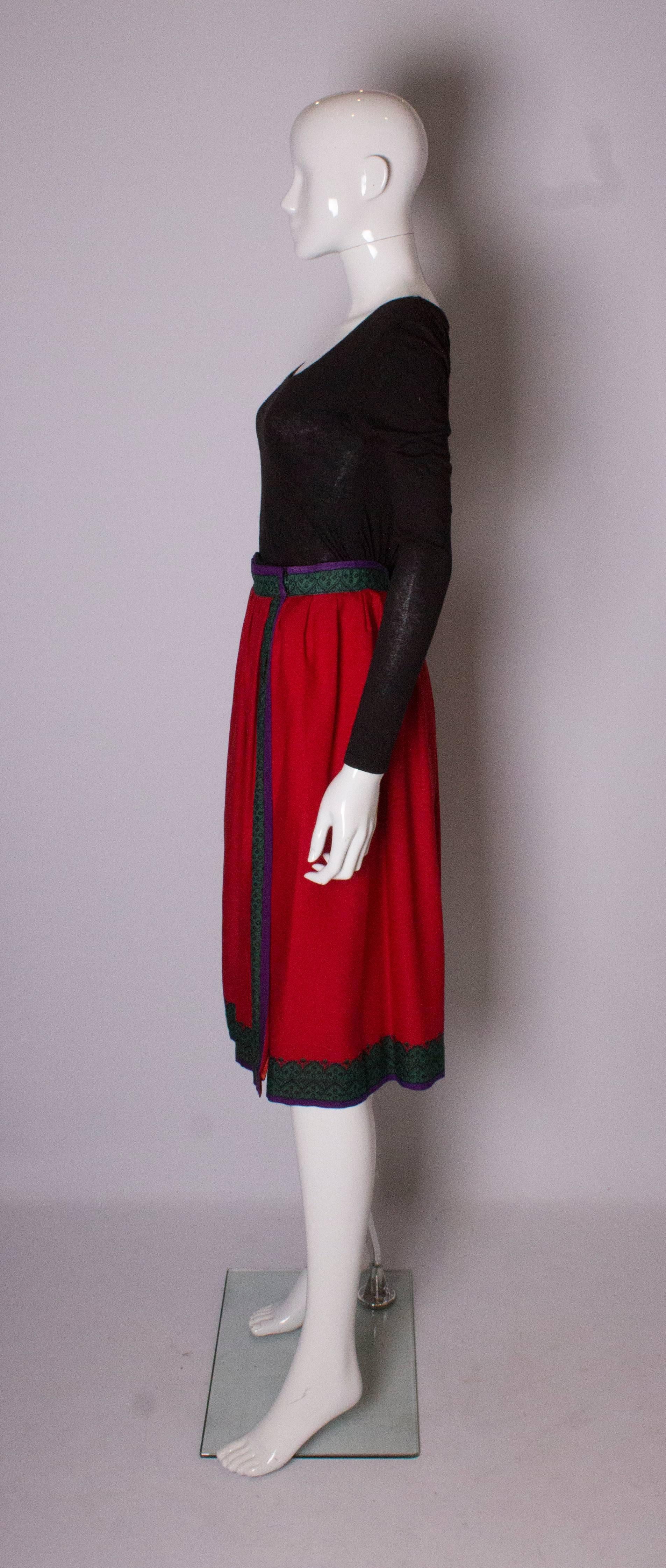 Women's Vintage Lanvin Wrap Around Skirt For Sale