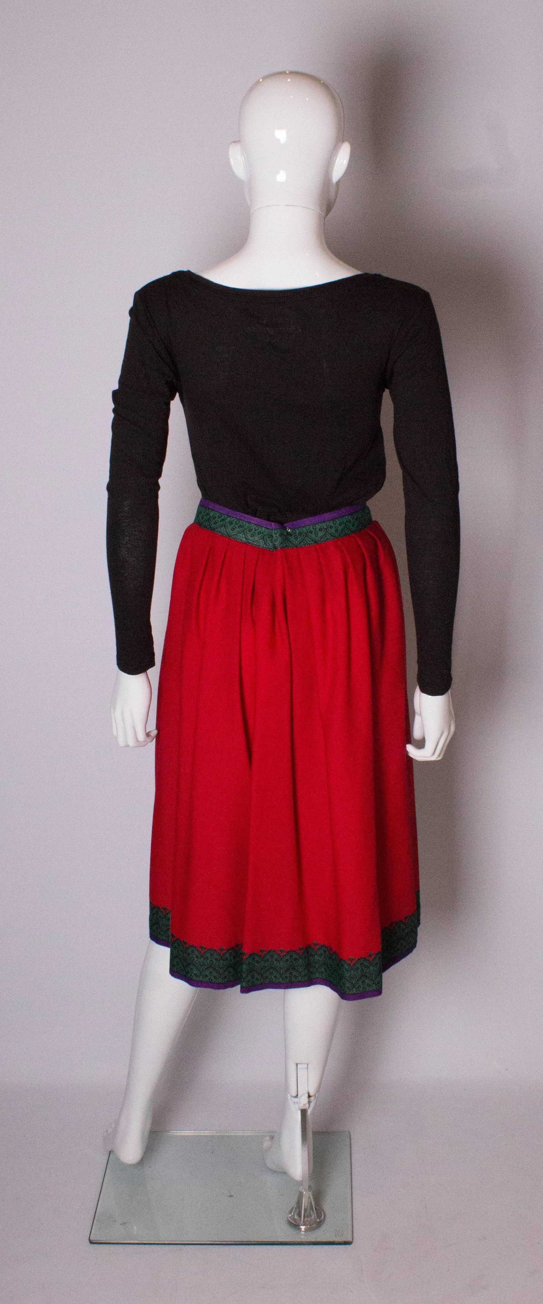 Vintage Lanvin Wrap Around Skirt For Sale 1