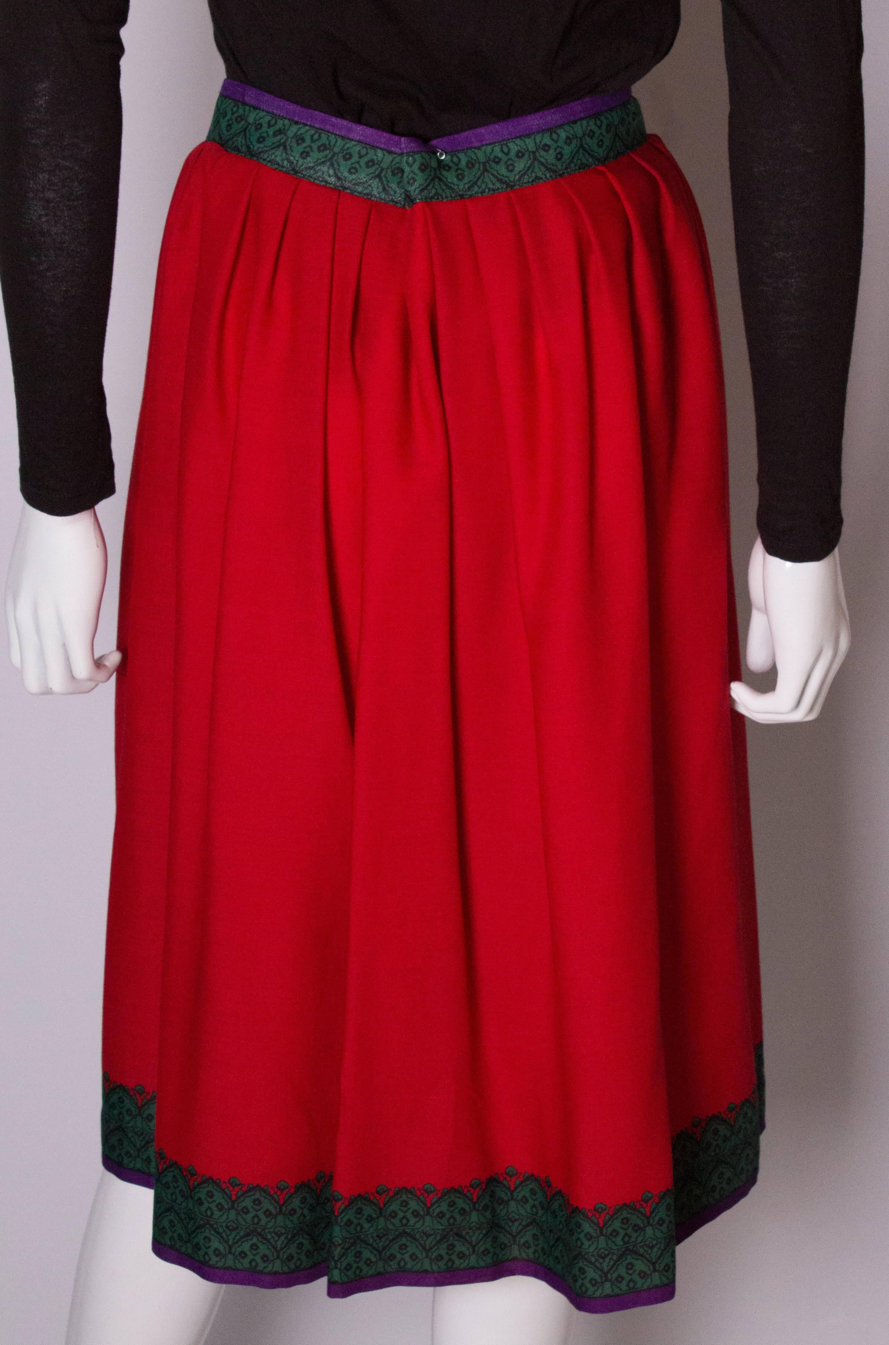 Vintage Lanvin Wrap Around Skirt For Sale 2