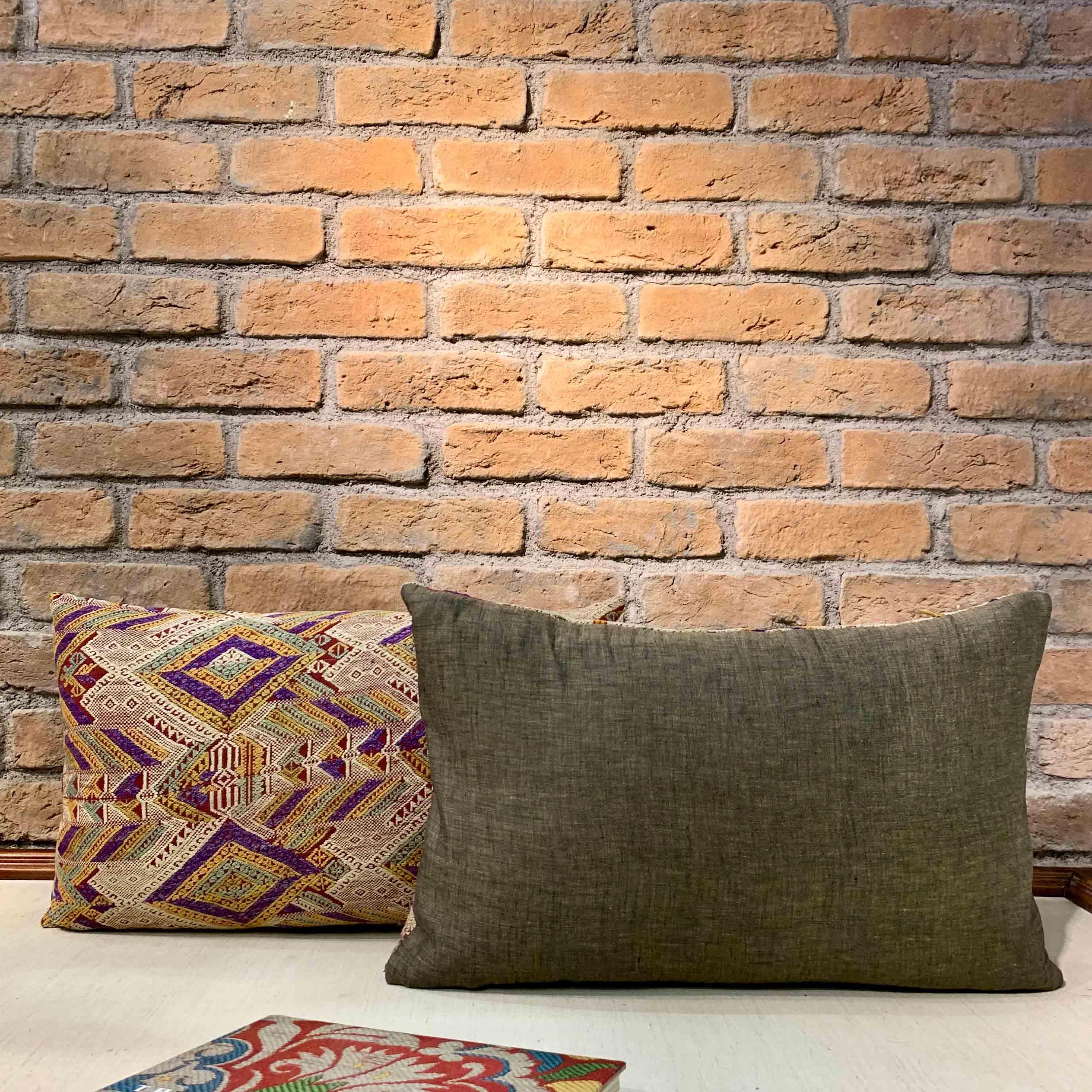 Turco Copricuscini laotiani vintage (coppia) in vendita
