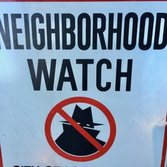 Vintage LAPD Neighborhood Watch Sign