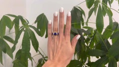 Vintage Lapis Diamond 14 Karat Yellow Gold Dome Ring