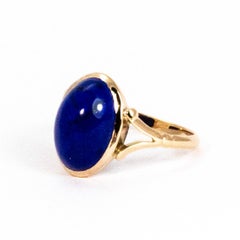 Vintage Lapis Lazuli and 9 Carat Gold Ring