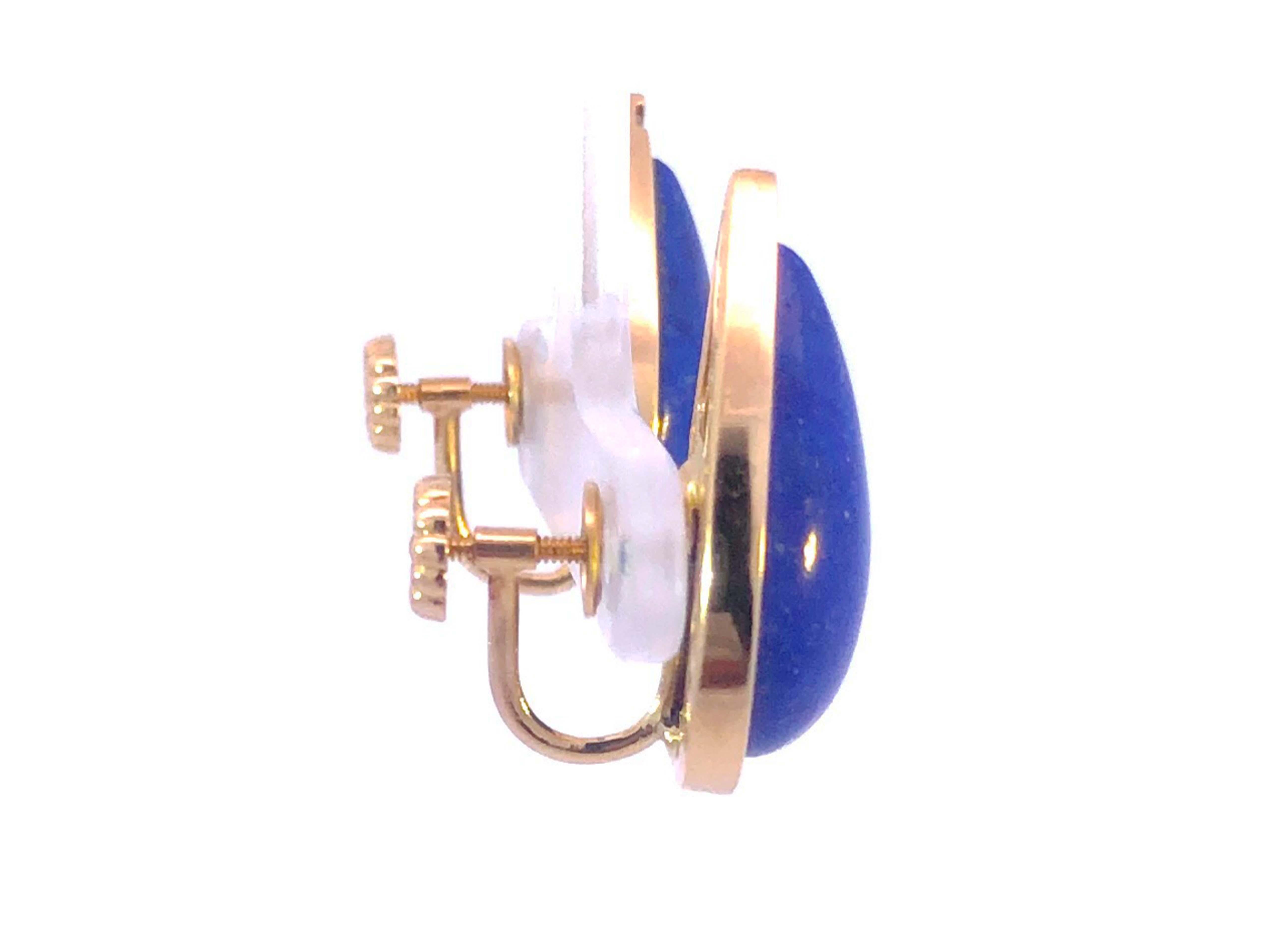 lapis lazuli earrings 14k gold