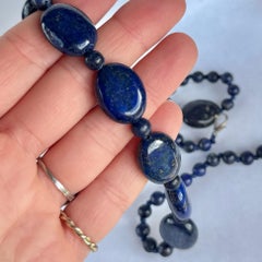 Vintage Lapis Lazuli Beaded Necklace