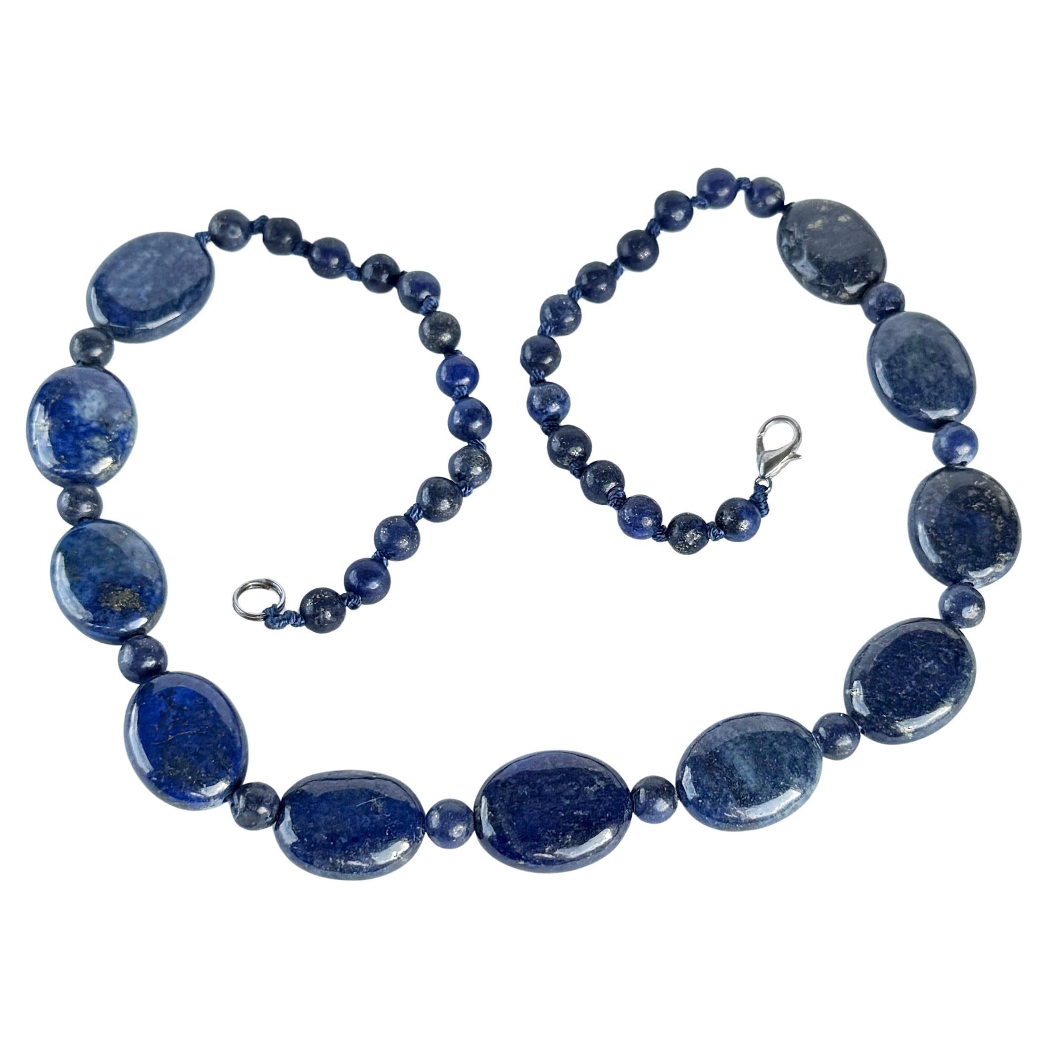 Vintage Lapis Lazuli Beaded Necklace