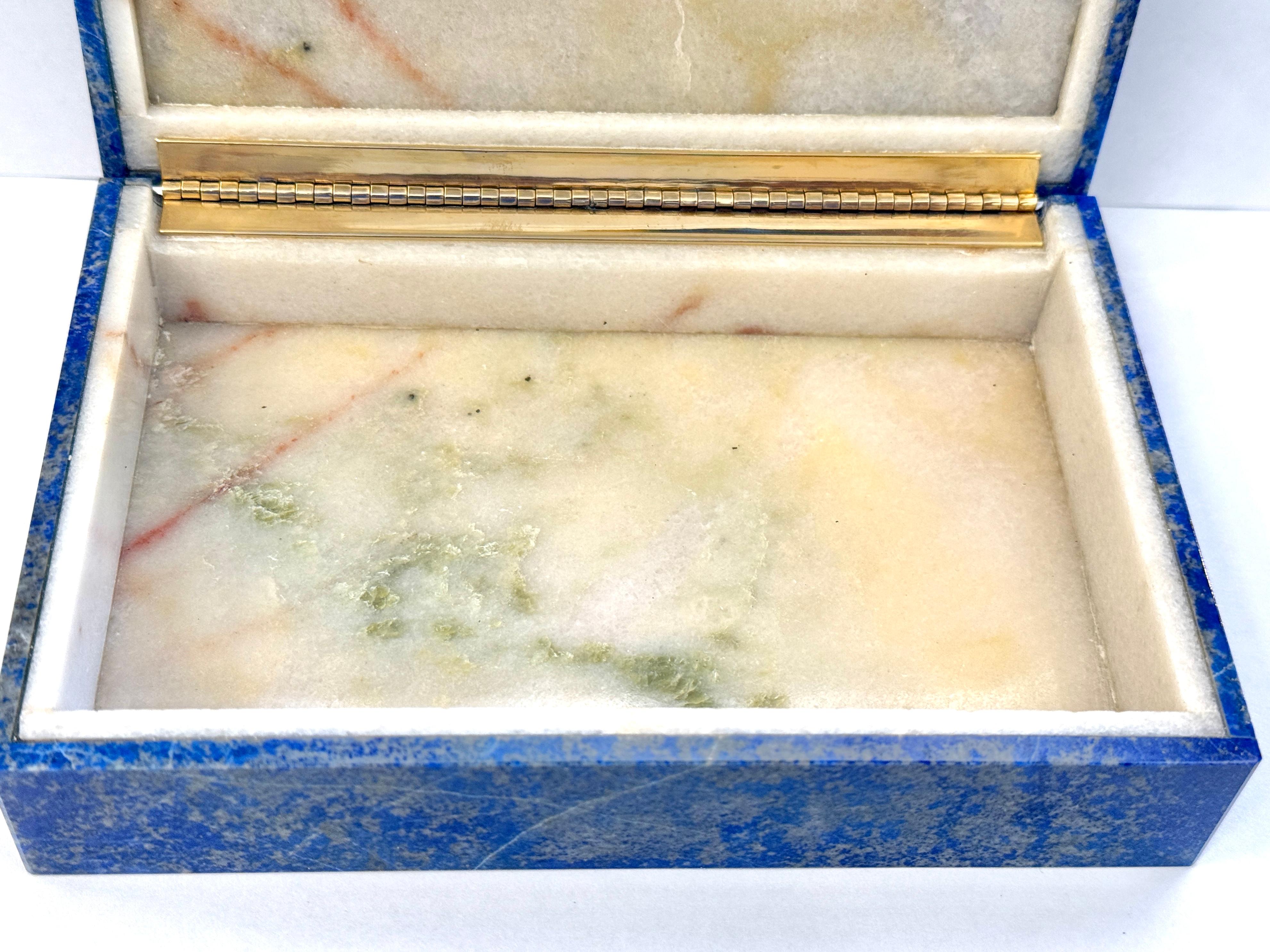 Vintage Lapis Lazuli Box For Sale 5