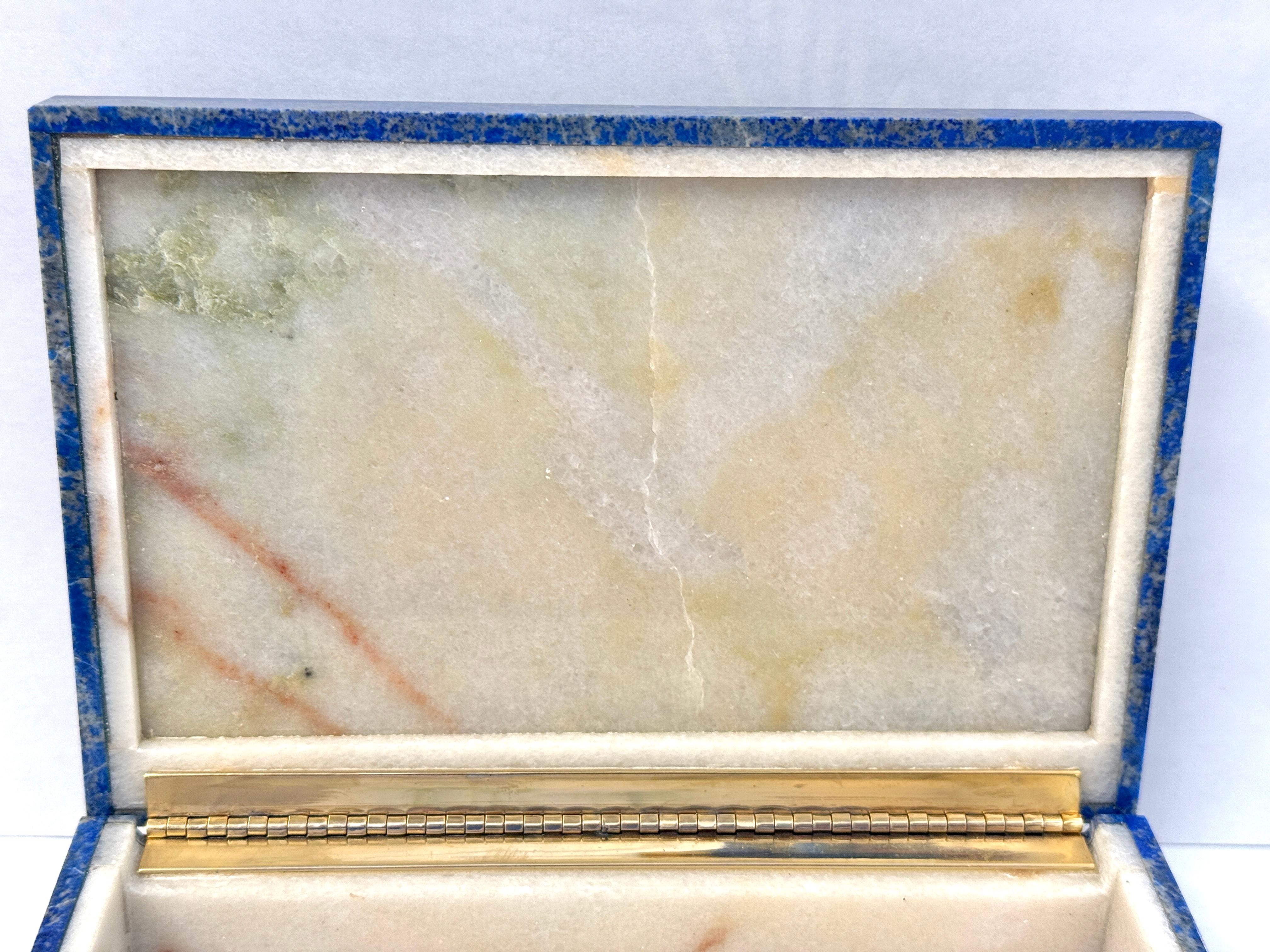 Vintage Lapis Lazuli Box For Sale 6