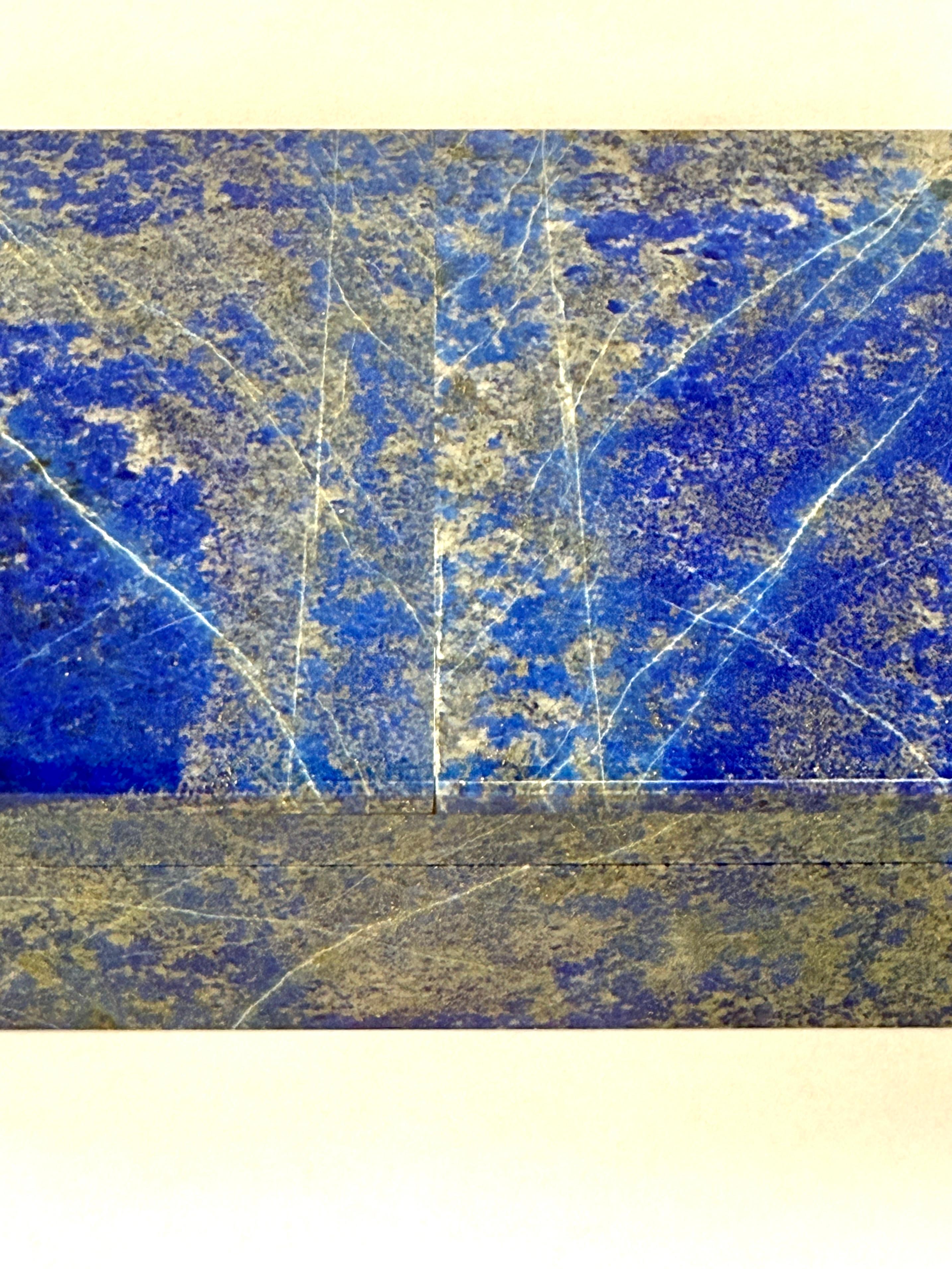 Italian Vintage Lapis Lazuli Box For Sale