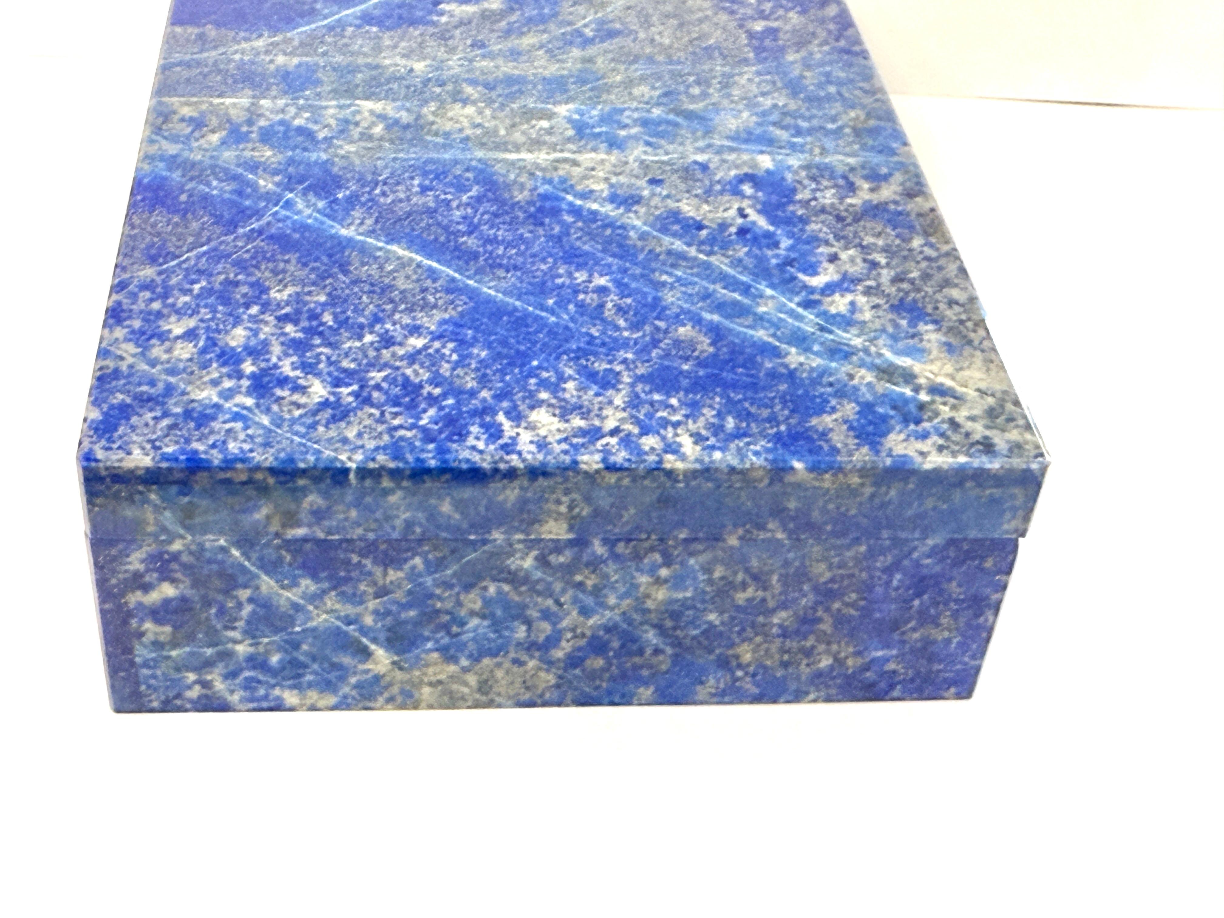 Vintage Lapis Lazuli Box For Sale 1