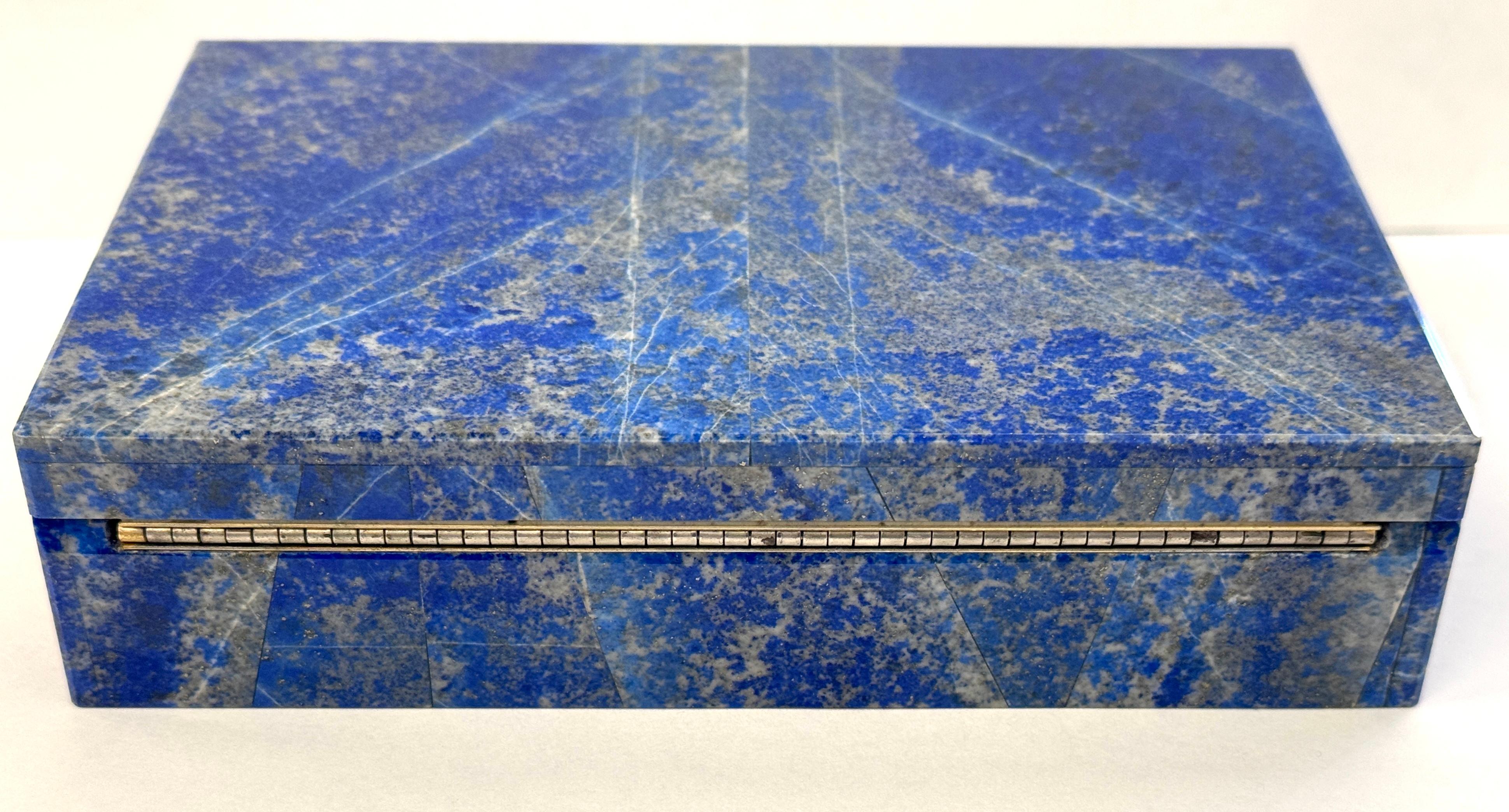 Vintage Lapis Lazuli Box For Sale 2