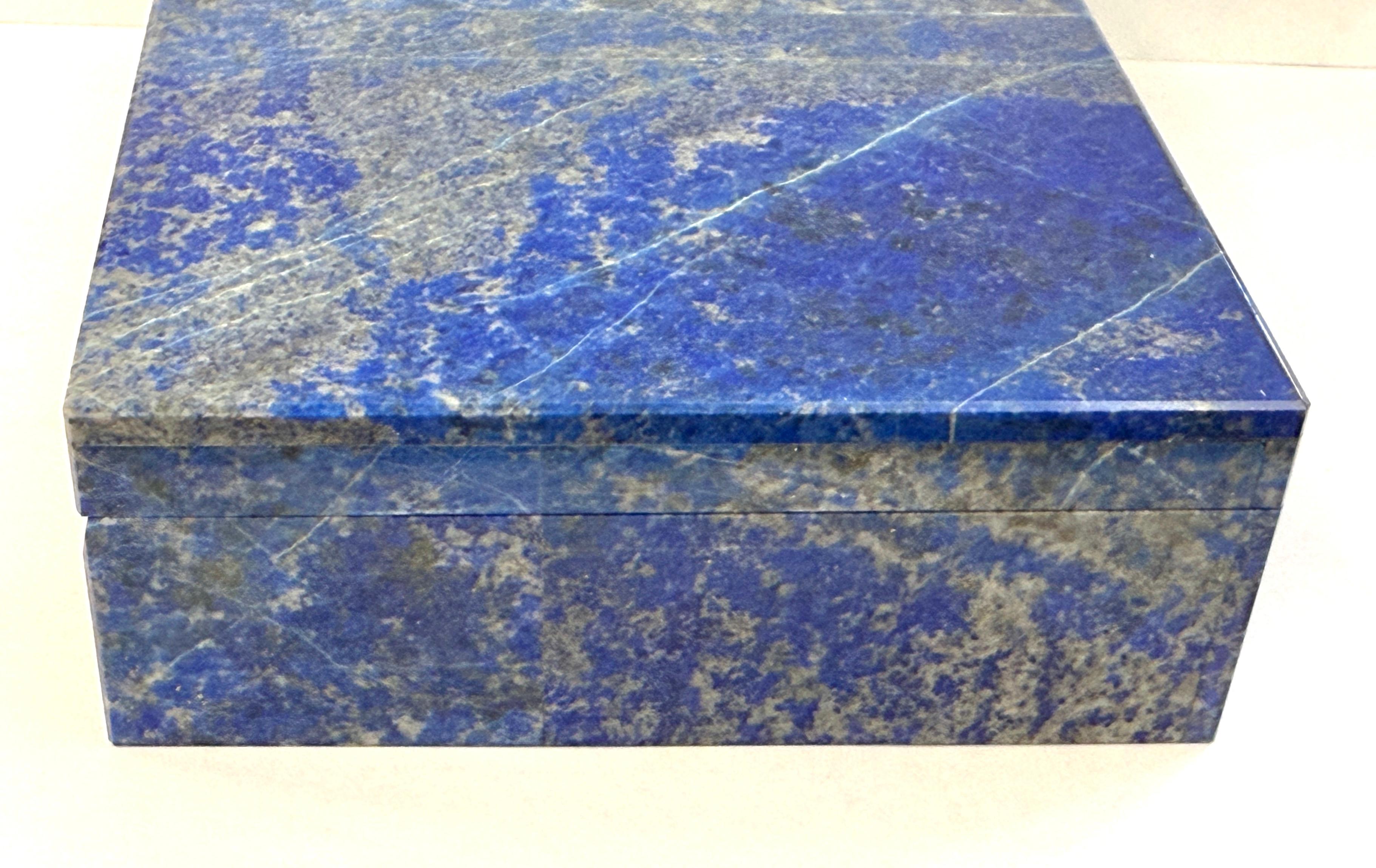 Vintage Lapis Lazuli Box For Sale 3