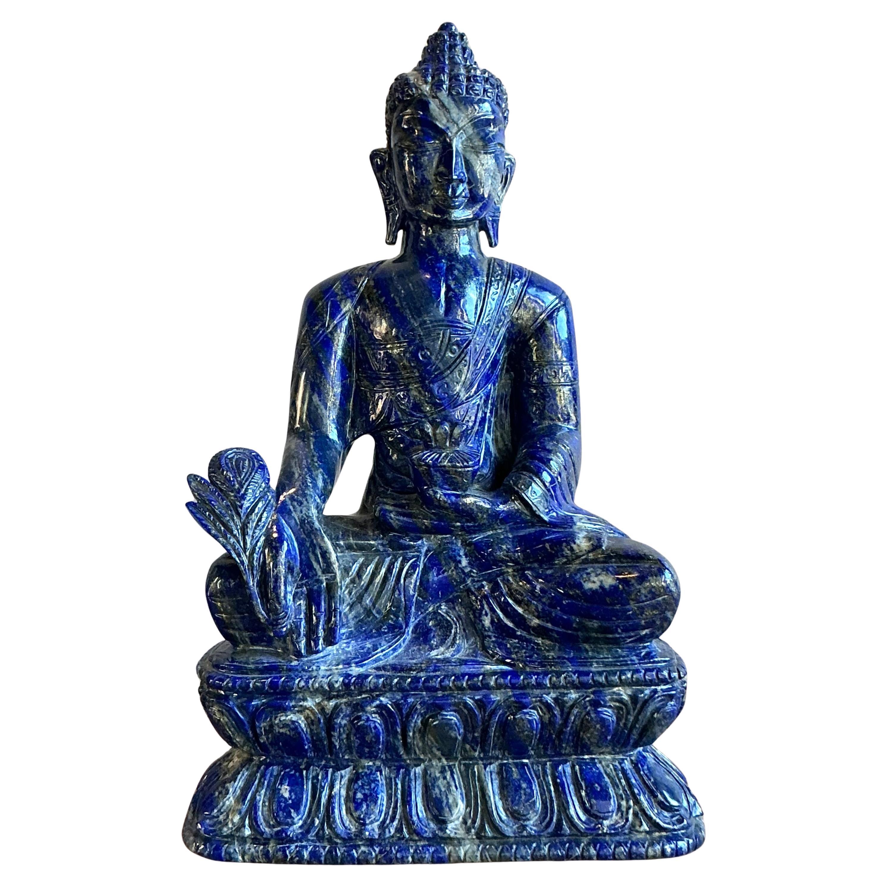 Vintage Lapis Lazuli Medicine Buddha