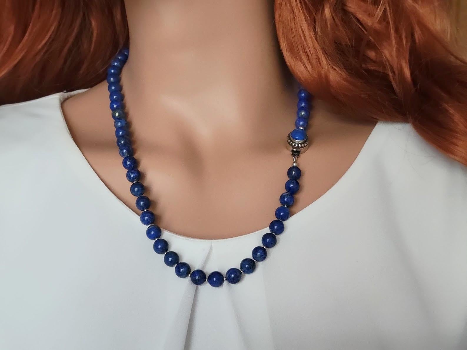 Women's Vintage Lapis Lazuli Necklace