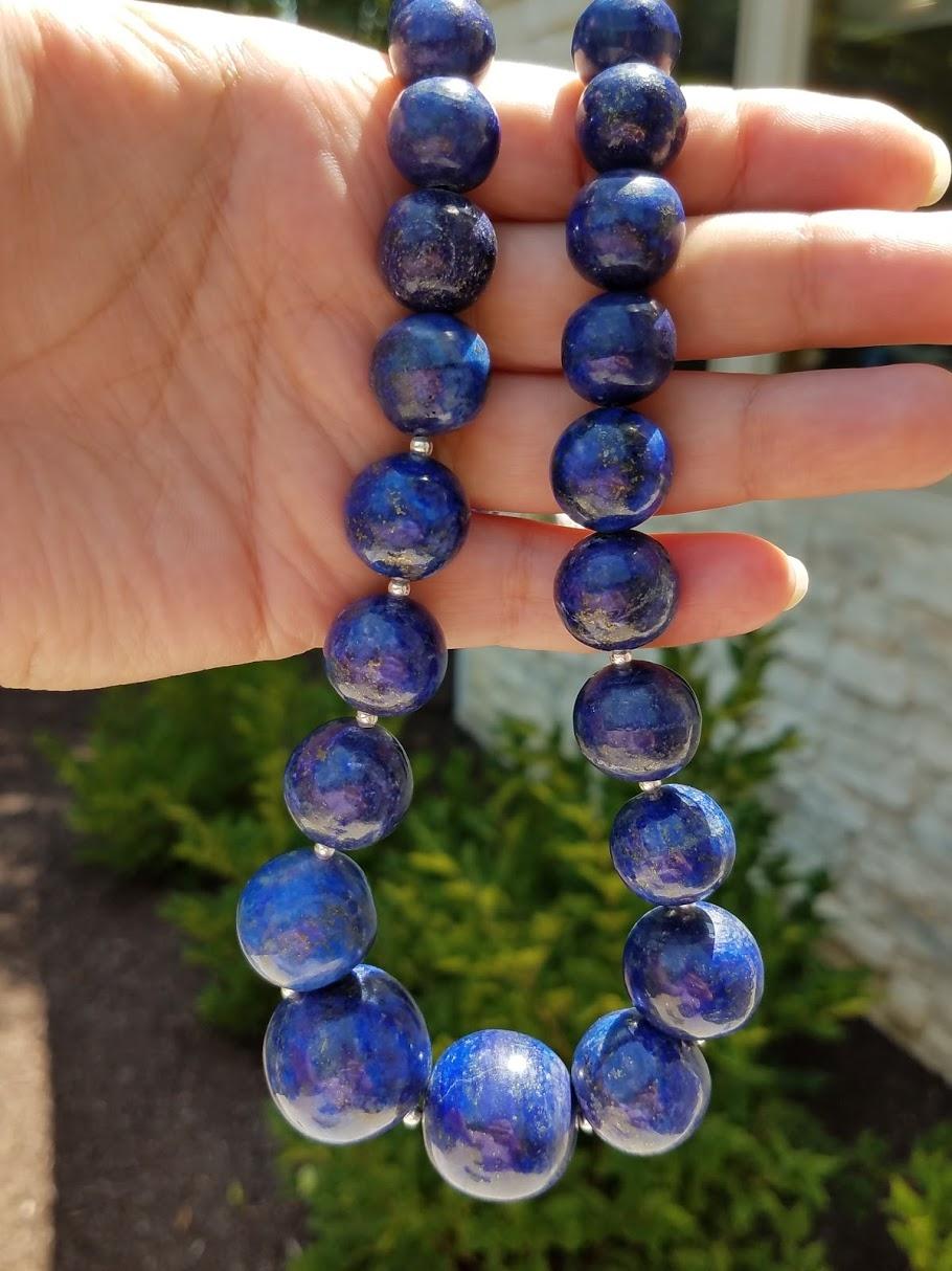Halskette mit Lapislazuli im Angebot 1