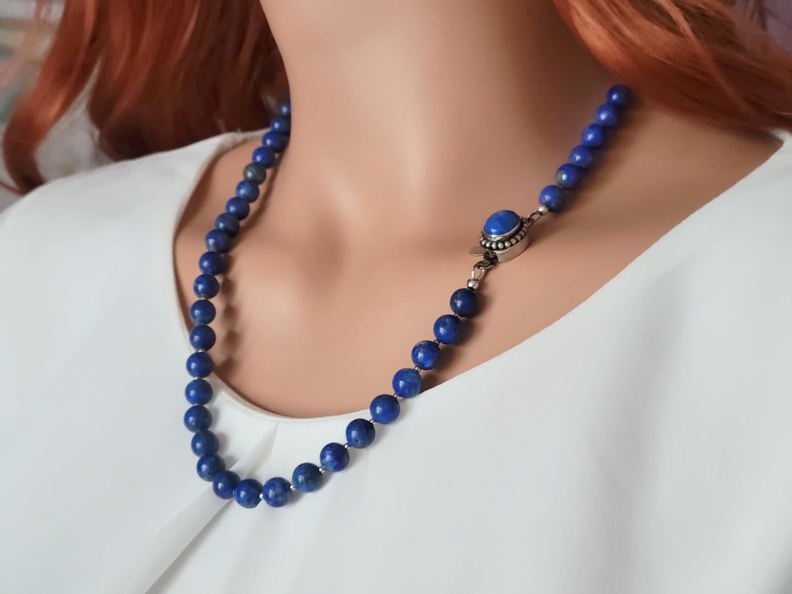 Vintage Lapis Lazuli Necklace 1