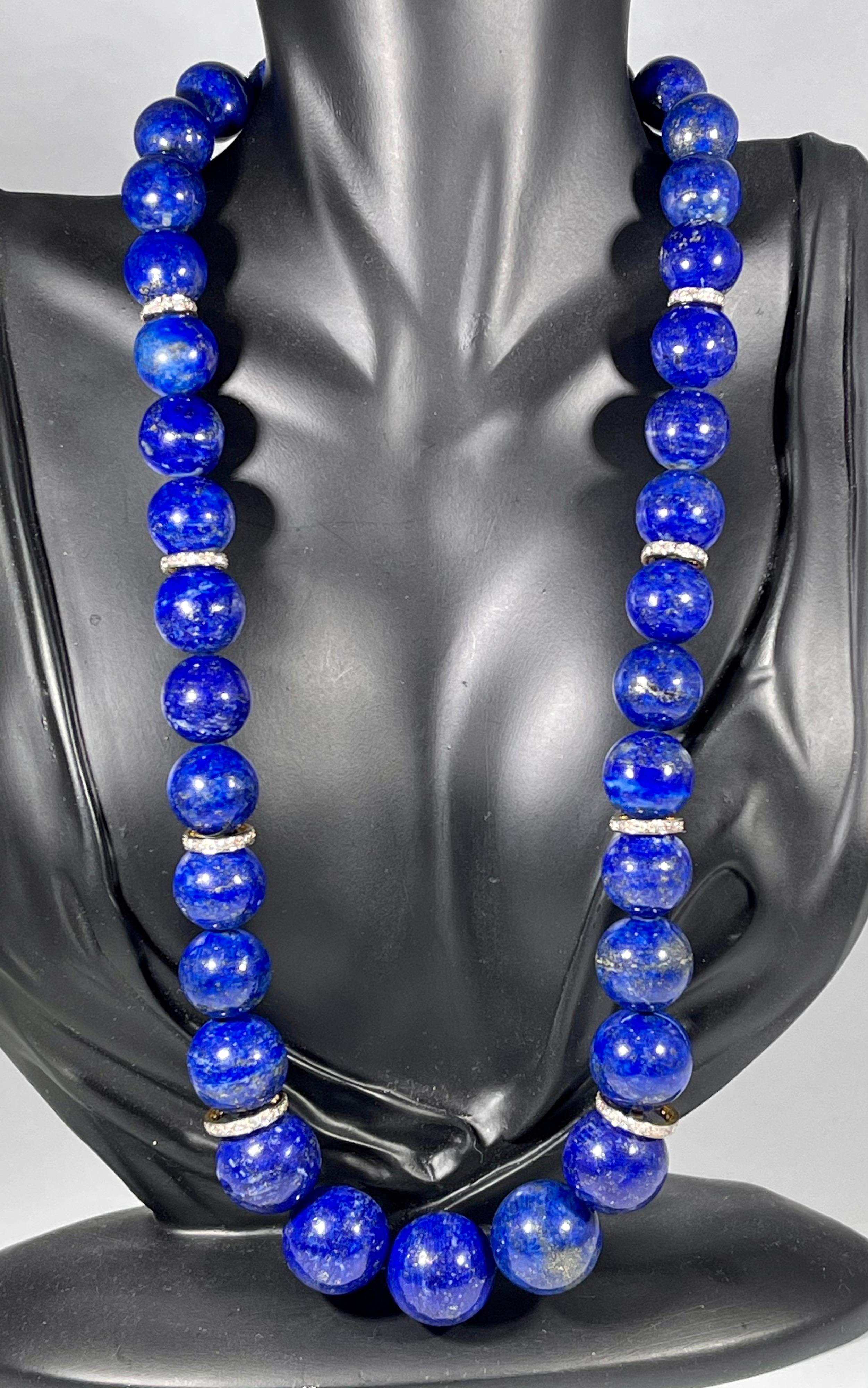 lapis lazuli necklace vintage