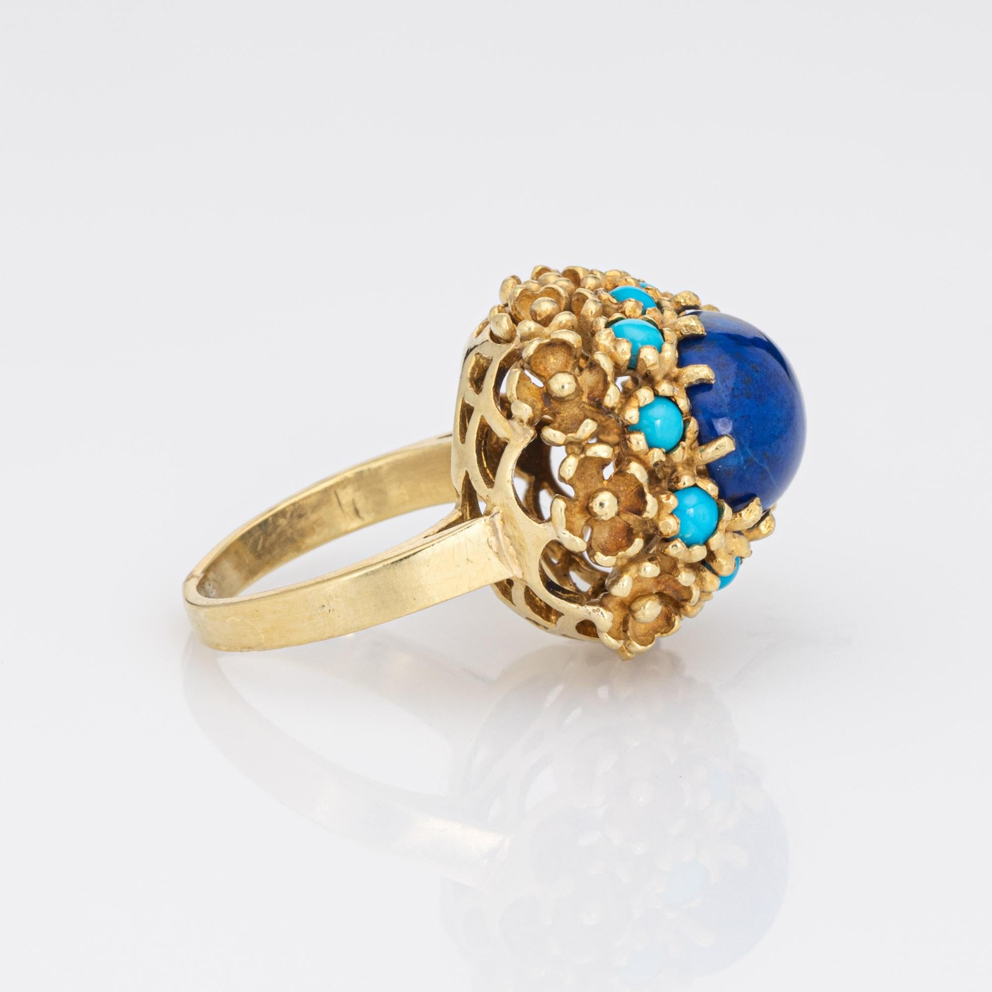 lapis and turquoise ring