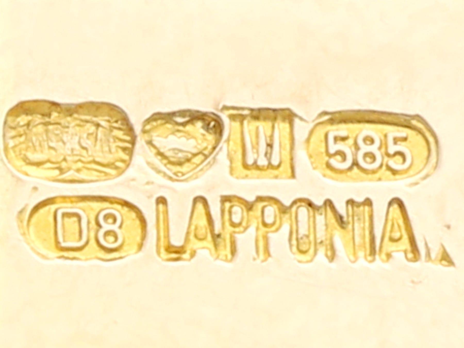 Vintage Laponnia 14k Yellow Gold Bracelet For Sale 2