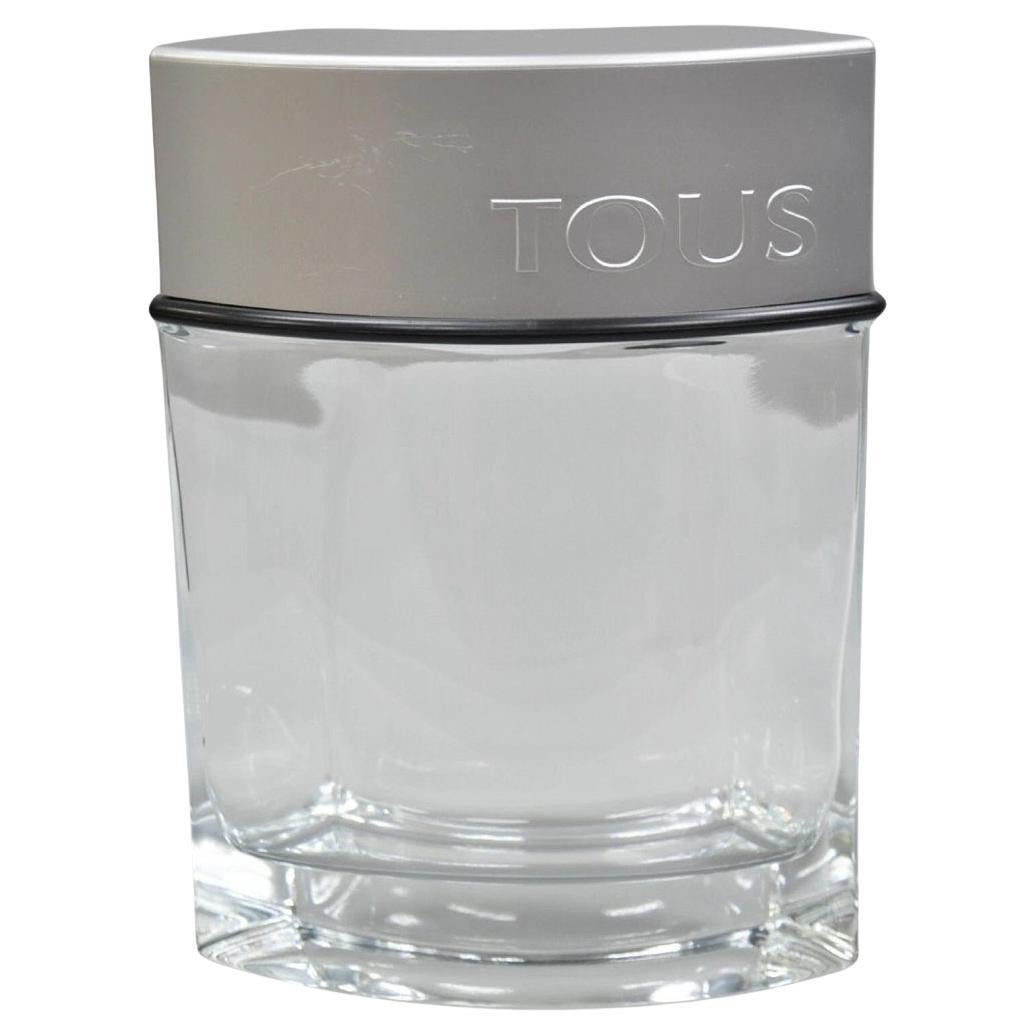 Vintage Large 12" Glass Dummy Bottle Tous Man Cologne Perfume Store Display