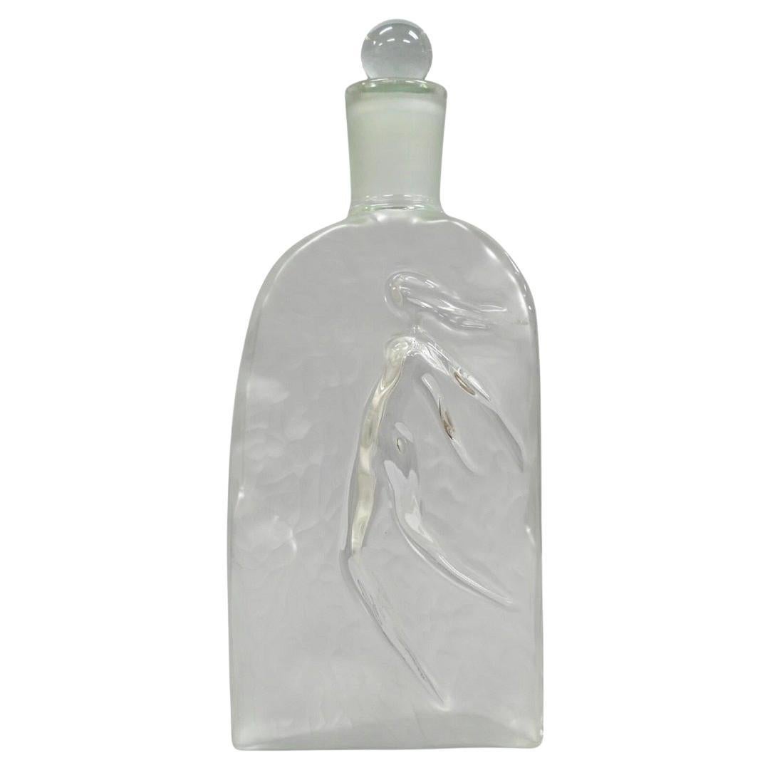 Vintage Large 14" Glas Dummy Flasche "Fleur d' Eau" von Rochas Parfüm Display