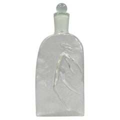 Botella de vidrio grande de 14" Vintage "Fleur d' Eau" de Rochas Perfume Display