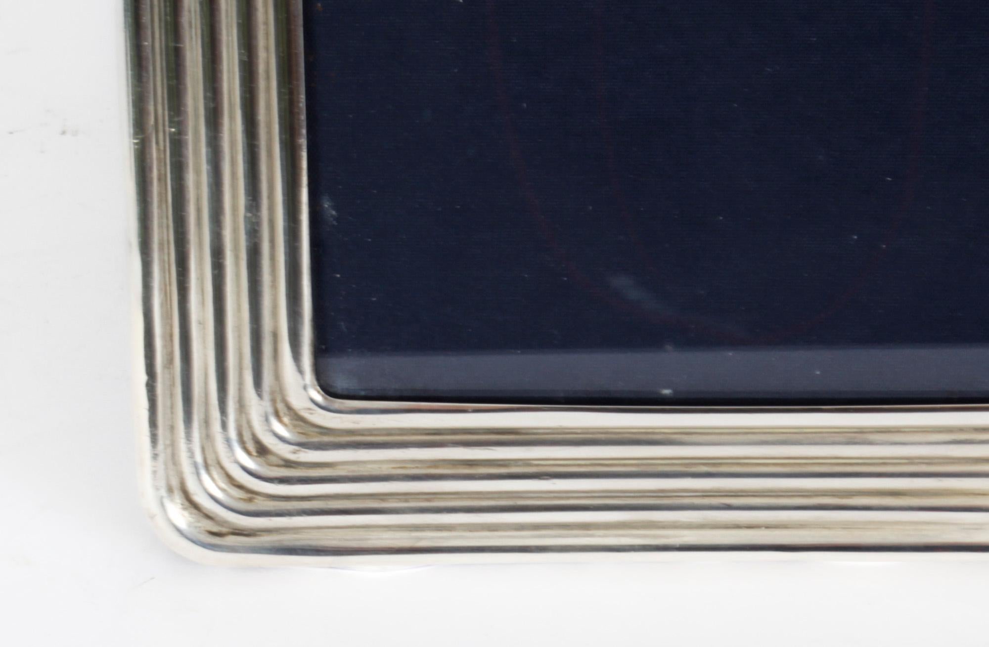 Vintage Large Sterling Silver Photo Frame London 1