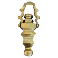 Großer skulpturaler Vintage-Türgriff aus massivem Messing, 70er Jahre, Mid-Century Modern